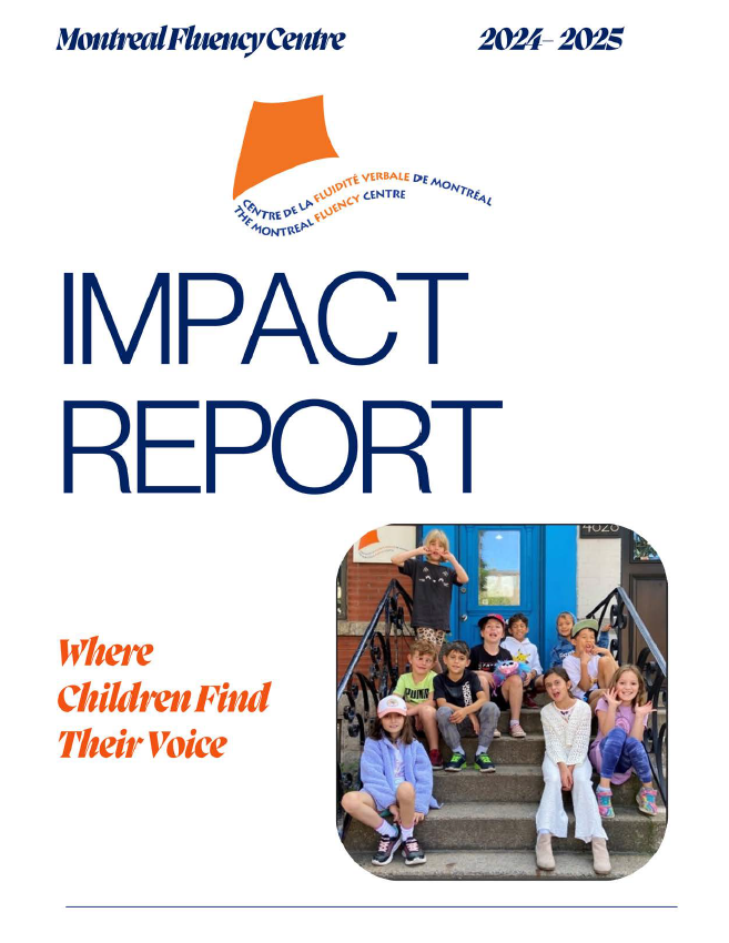 Cover page of impact report 